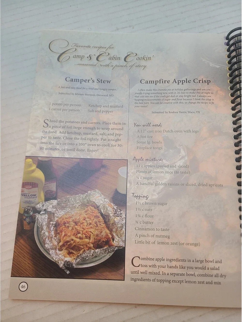Camp & Cabin Cookin' Cookbook - Outdoor and Cabin Cooking Spiral Bound 2016